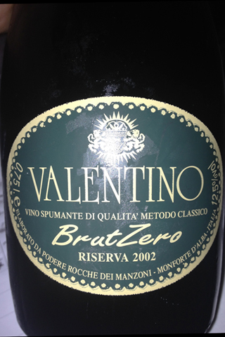 Alta Langa DOCG Rocche dei Manzoni Valentino Brut zero riserva 2002